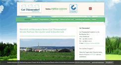 Desktop Screenshot of gut-thiemendorf.de