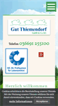 Mobile Screenshot of gut-thiemendorf.de
