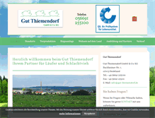Tablet Screenshot of gut-thiemendorf.de